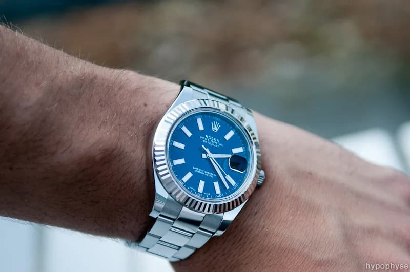 Rolex Datejust — blue dial with Jubilee bracelet