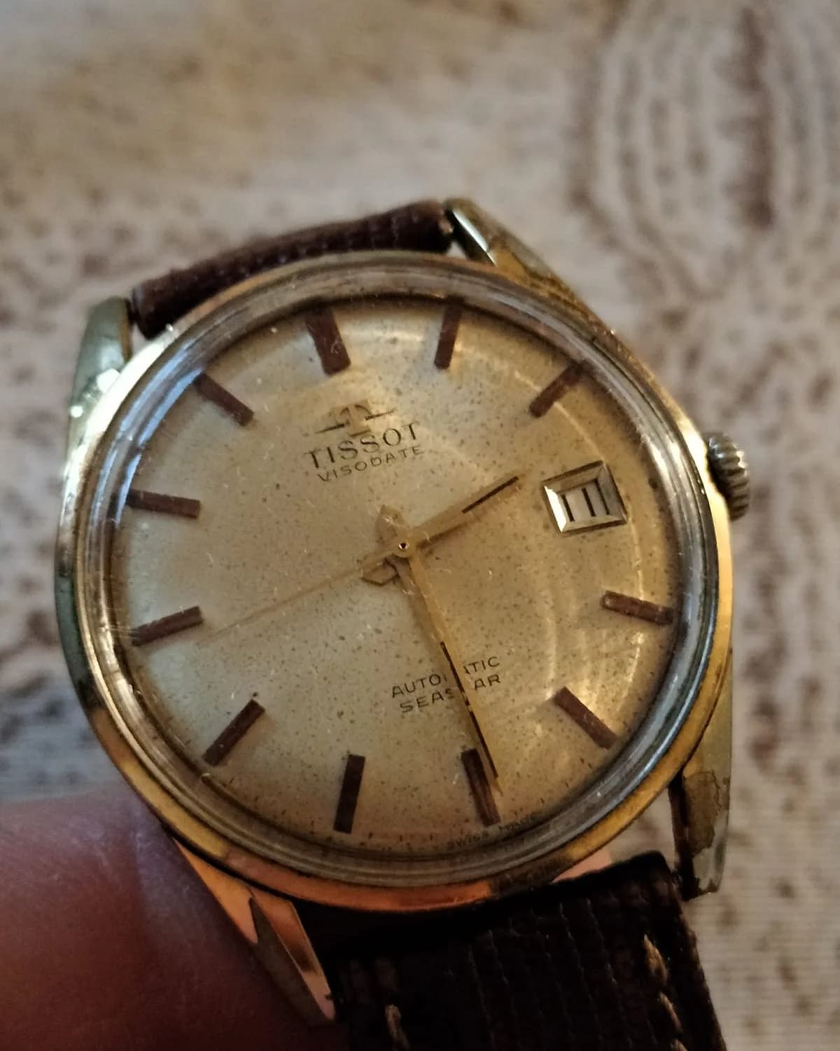 Tissot Visodate — clean white dial
